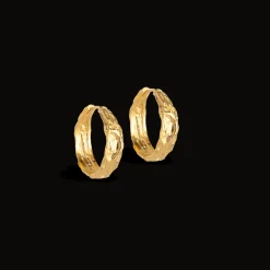 Enamel Nela Forgyldte Hoops 20 mm - E370GM