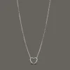 Enamel Organic Heart Halskæde - N102SM