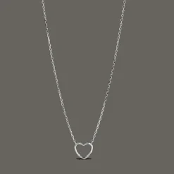 Enamel Organic Heart Halskæde - N102SM