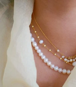 Enamel Pearlie Halskæde - N67G