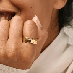 Enamel Sandra Forgyldt Ring - R91G