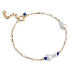 Enamel Sofia Armbånd Marine m. Perler - B136G-Marine