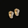 Enamel Sparkling Curve Large Hoop - E317G