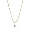 Enamel Twin Necklace - Forgyldt Halskæde Med Zirkoner - N129G