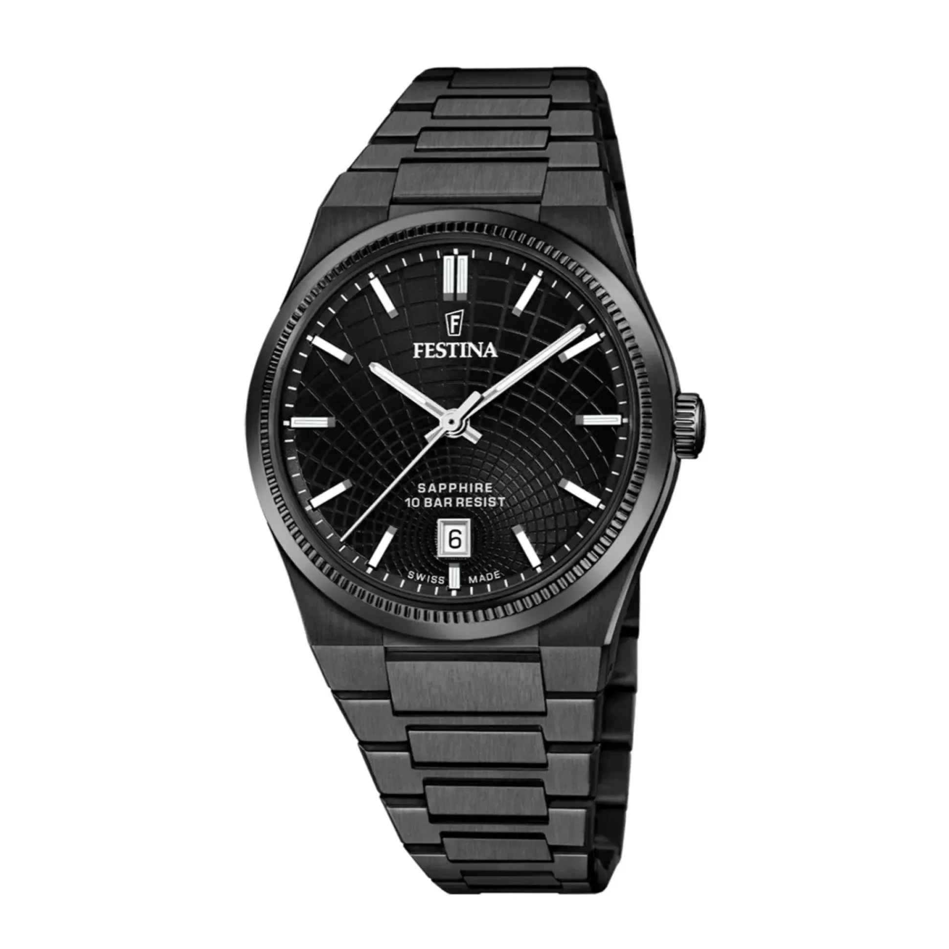 Festina Herreur Swiss Made Sort PVD