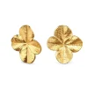 Flora Danica Firkløver Ear Clips Forgyldt