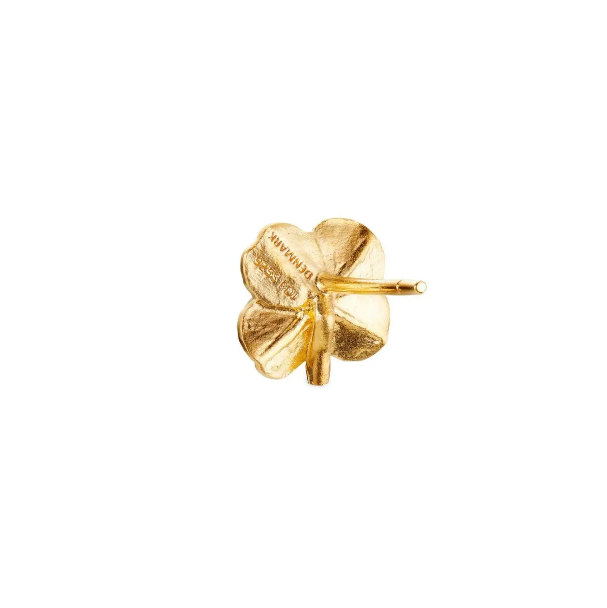 Flora Danica Firkløver Ørestikkere 18kt Guld