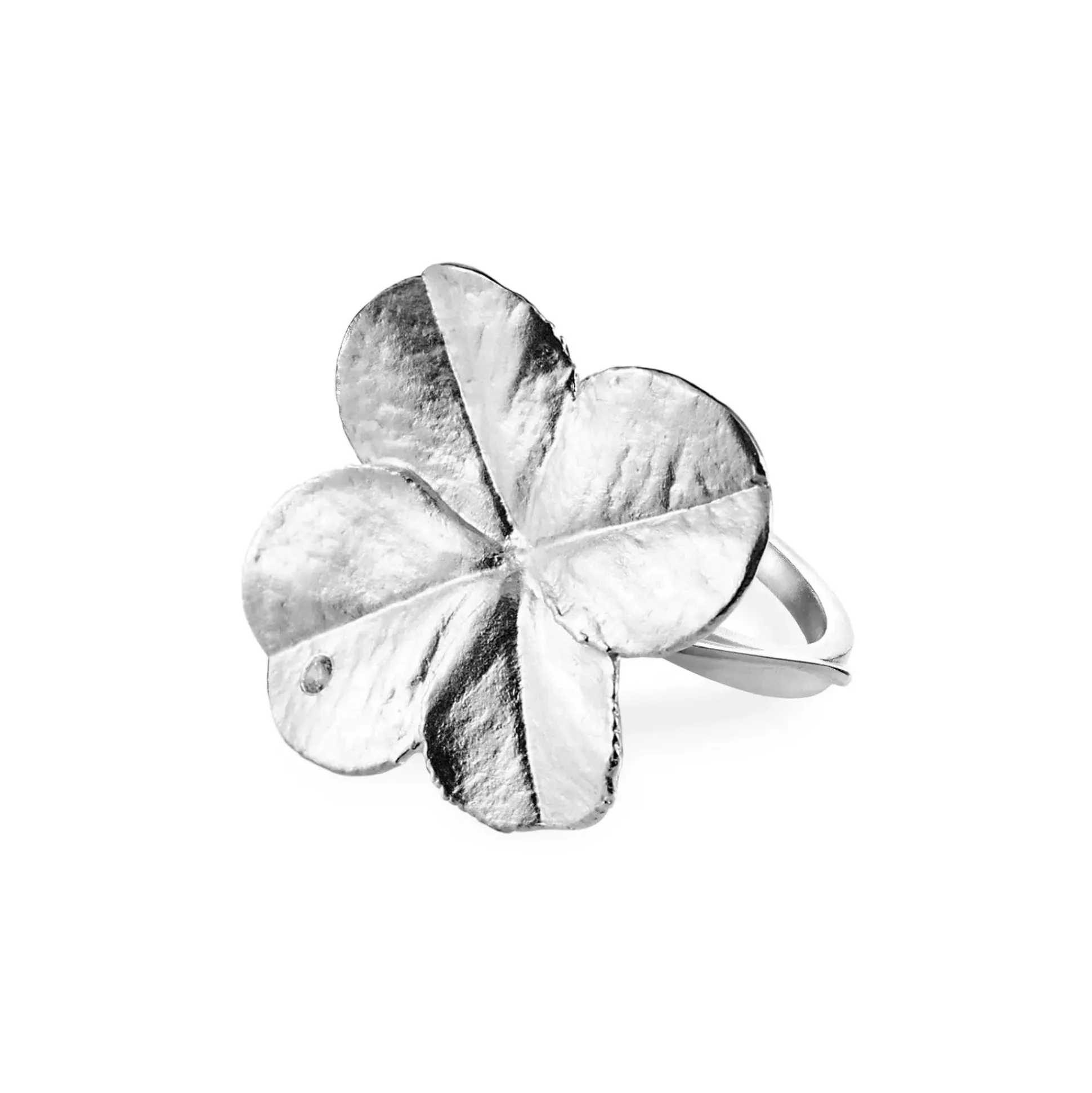 Flora Danica Firkløver Statement Ring - Sølv