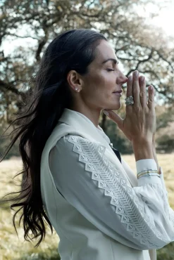 Flora Danica Firkløver Statement Ring - Sølv