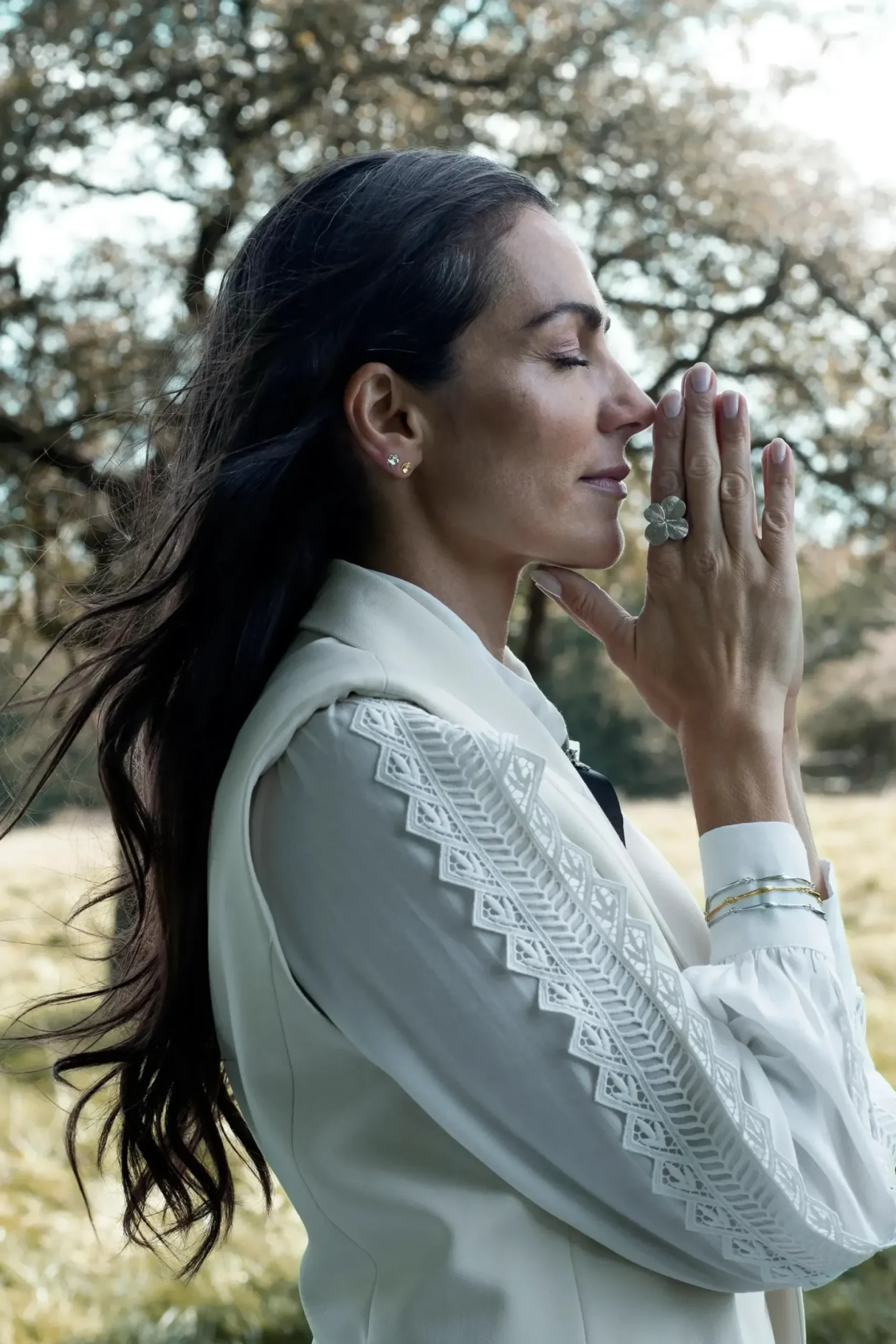Flora Danica Firkløver Statement Ring - Sølv