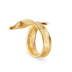 Flora Danica Græs Statement Ring - Sølv Forgyldt