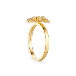 Flora Danica Persille Ring - Sølv Forgyldt