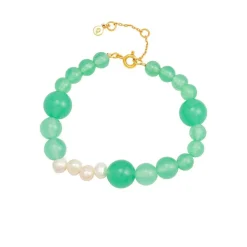 Hultquist Copenhagen Mia Grøn Perle Armbånd