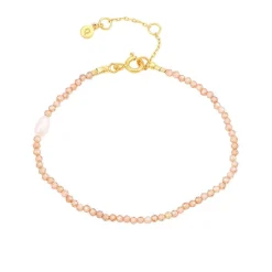 Hultquist Copenhagen Zuri Armbånd m. Rosa Zirkonia