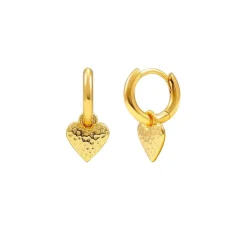 Hultquist Mini Heart Hoops Forgyldt