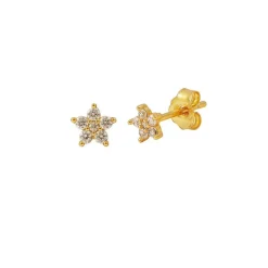 Hultquist Stella Petite Ørestikker sølvforgyldt - S08476G