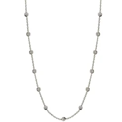 Jeberg Jewellery Beads Necklace sølv - 4575-42-S