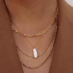Jeberg Jewellery FILLIPA Halskæde Forgyldt