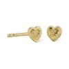 Jeberg Jewellery Heart Me Studs I Forgyldt Sølv