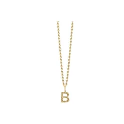 Jeberg Jewellery I Am Me Bogstav sølvforgyldt - 42000