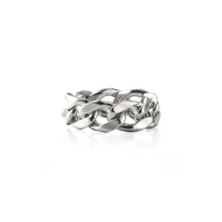 Jeberg Jewellery Mens Chain Ring I Sølv