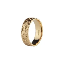 Jeberg Jewellery Mens Moon Band Ring I Forgyldt Sølv