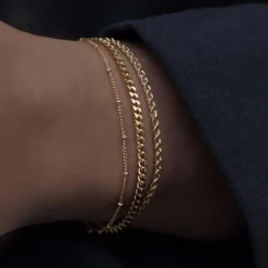 Jeberg Jewellery Nelly Armbånd I Forgyldt Sølv