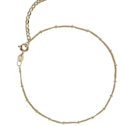 Jeberg Jewellery Nelly Sølv Forgyldt Ankelkæde - 4500-G