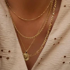 Jeberg Jewellery ROBIN Halskæde Forgyldt - 4590-42-Gold