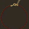 Jeberg Jewellery Rouge Noir Garnet Armbånd I Forgyldt Sølv