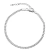 Jeberg Jewellery Saga Panser Ankelkæde i Sølv - 4535-S