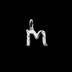 Maanesten Alphabet Letter Halskæde Sølv - Bogstavs Vedhæng A-Z