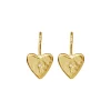Maanesten Chandra Earrings - Forgyldte Hjerte Øreringe