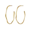 Maanesten Echo Grande Hoops 43mm Forgyldt - 9863A