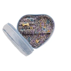 Maanesten Heart Jewelry Box Sky Blue - Smykkerskrin