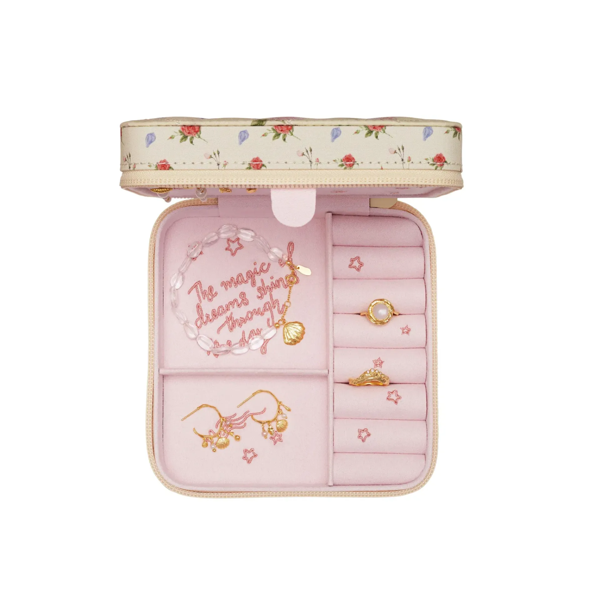 Maanesten Jewelry Box Roses And Shells