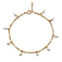 Maanesten Lula White Armbånd forgyldt - 8519A
