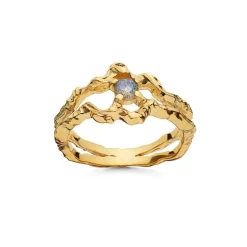 Maanesten Shelly Ring 18kt Forgyldt Sølv - 4738A