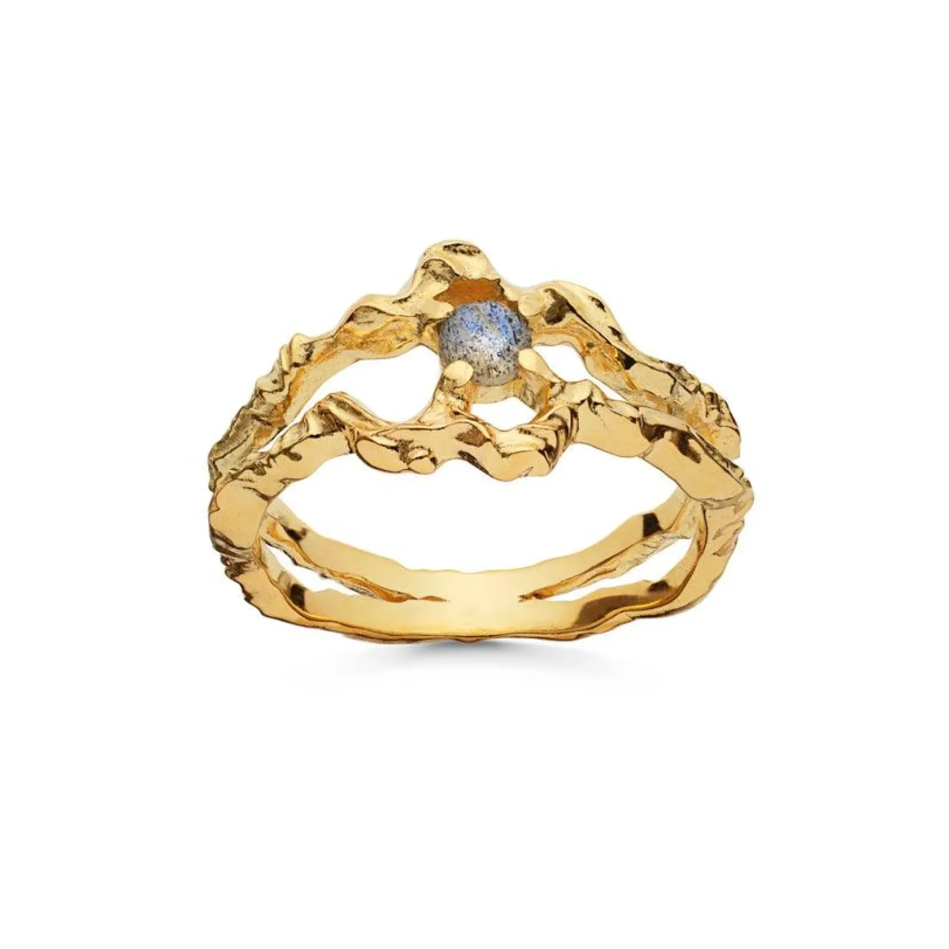 Maanesten Shelly Ring 18kt Forgyldt Sølv - 4738A