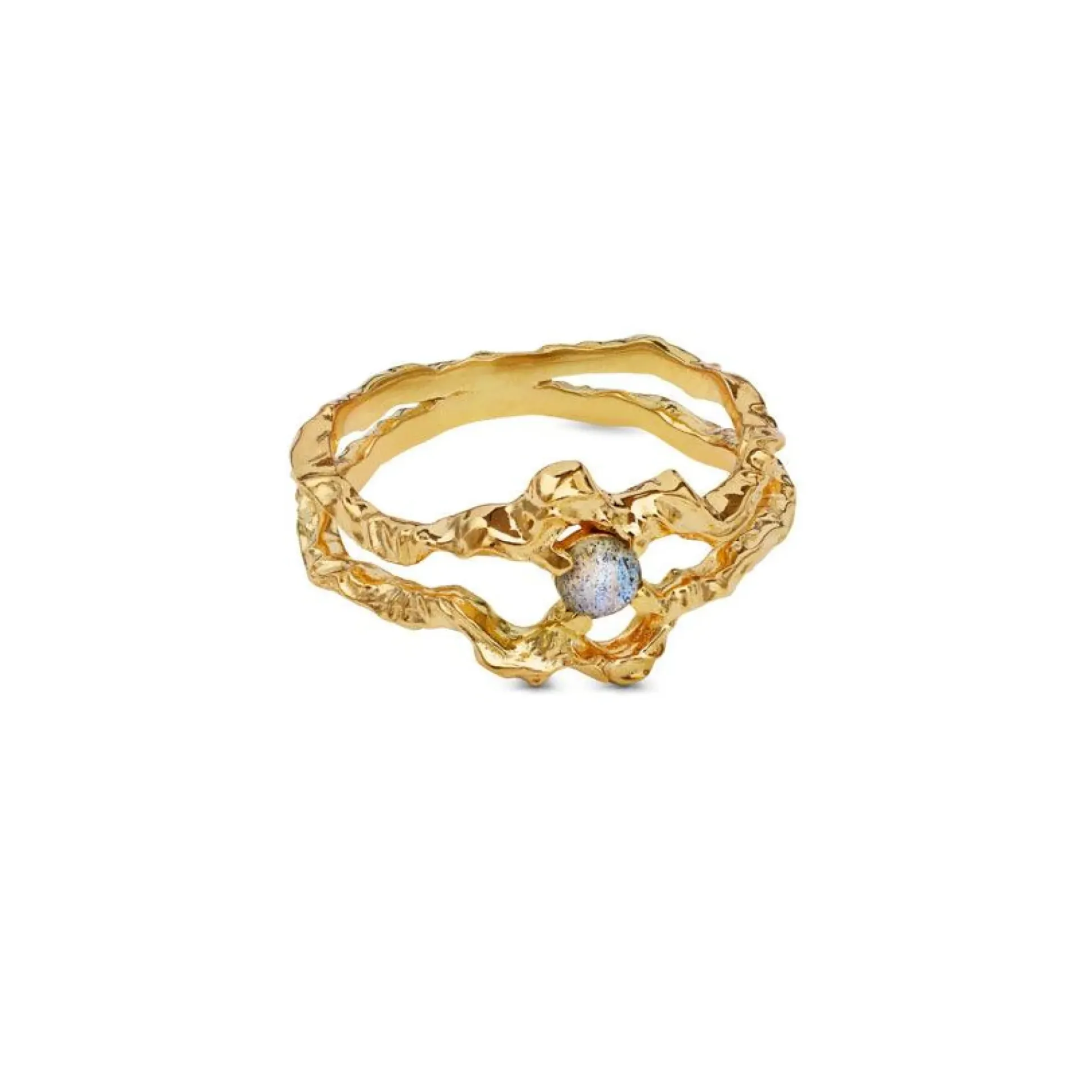 Maanesten Shelly Ring 18kt Forgyldt Sølv - 4738A