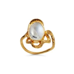 Maanesten Siren Ring 18 kt. forgyldt - 4731A