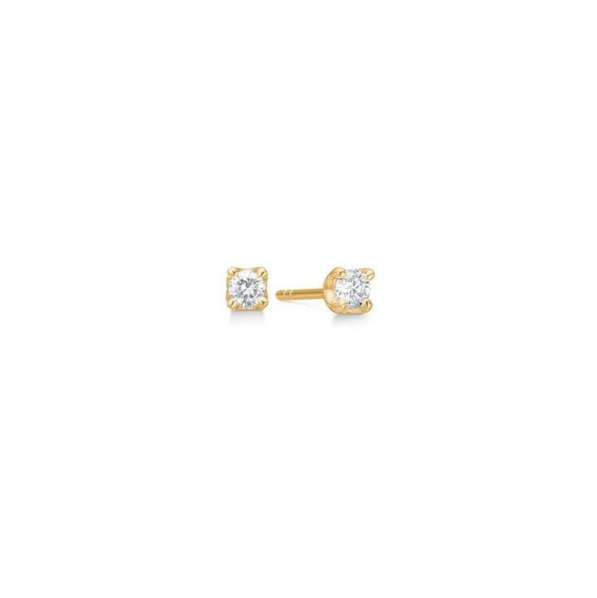 Mads Z 14 kt. Crown Diamant Øreringe 0.18 ct.