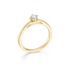 Mads Z 14 kt. Crown Ring Diamant 0.16 ct.