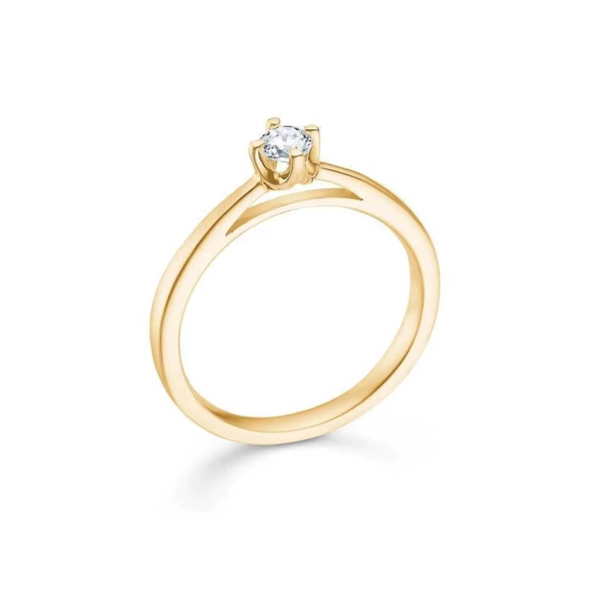 Mads Z 14 kt. Crown Ring Diamant 0.16 ct.