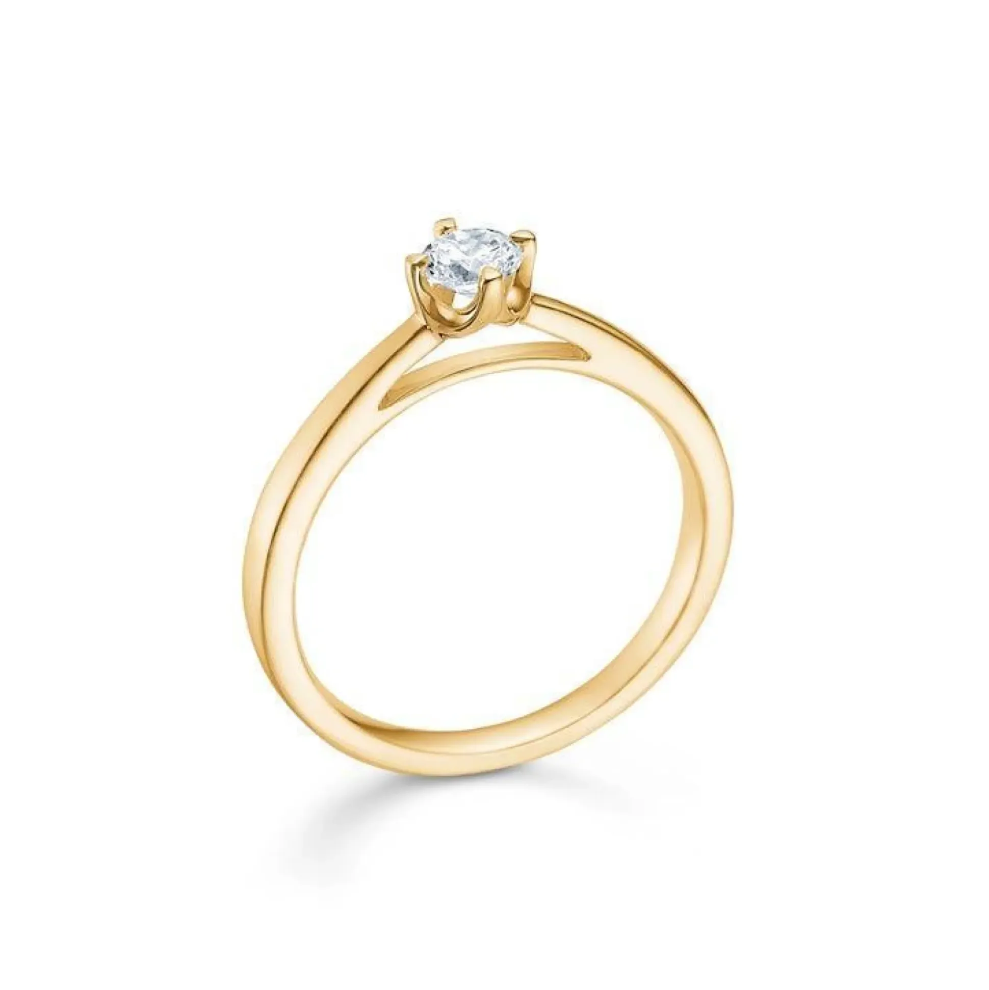 Mads Z 14 kt. Crown Ring Diamant 0.24 ct.