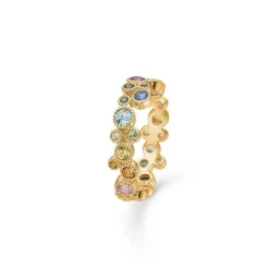 Mads Z 14 kt. Luxury Rainbow ring med ægte sten