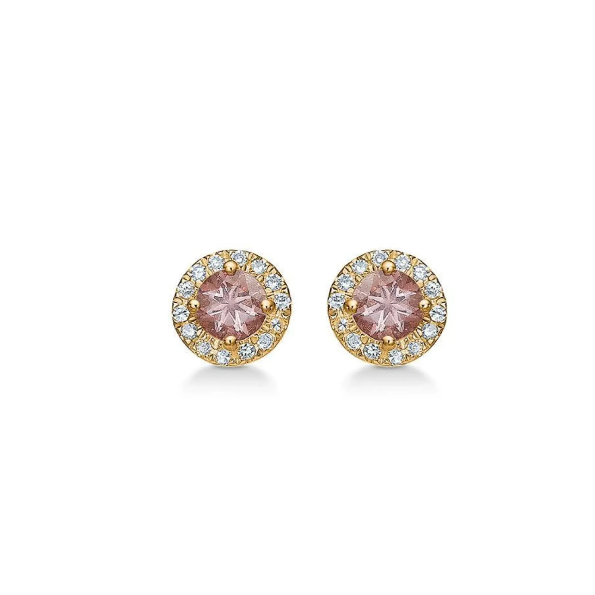 Mads Z 14 kt Madeleine Ørestik Med Granat & 0.09ct - 1516012