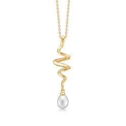 Mads Z 14 kt Swirl Pearl Vedhæng