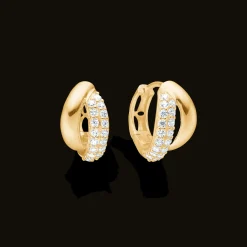 Mads Z Celia 8kt Guld Creoler med Zirkonia