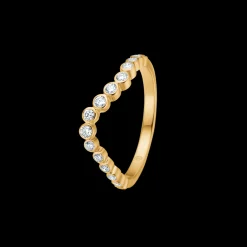 Mads Z Freya 14kt Guld Ring Wave 0.28ct W.Si